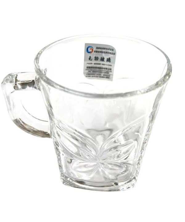 Premium Lead Free Glass Tea Cup Set of 6 Pcs Nicekicks Cheap Pice