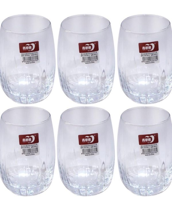 Premium Lead Free Glass Tumblers Set of 6 Pcs 380 ml From China Sale Online