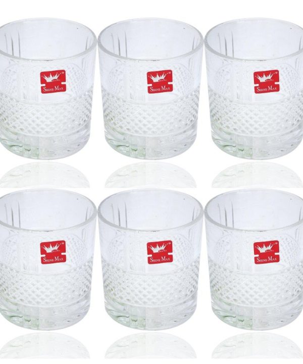 Premium Lead Free Glass Tumblers Set of 6 Pcs 250 ml Professional Online