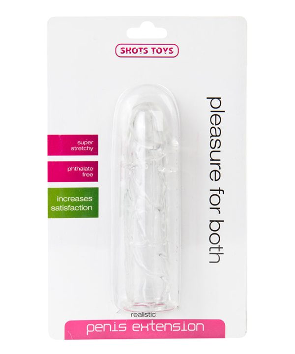 Shots Realistic Penis Extension - Transparent Buy Cheap Very Cheap