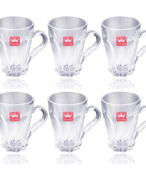 Premium Lead Free Glass Tea Cup Set of 6 Pcs 145 ml Geniue Stockist Cheap Online
