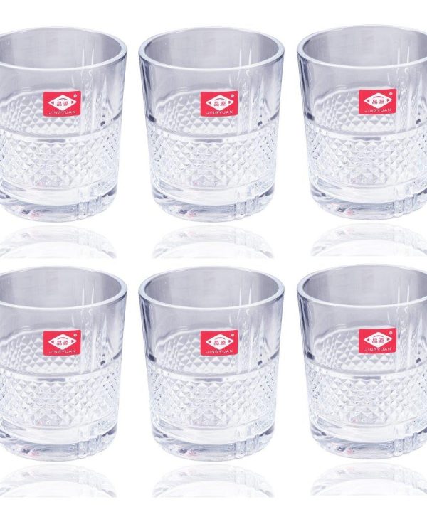 Premium Lead Free Glass Tumblers Set of 6 Pcs 240 ml Clearance Shop