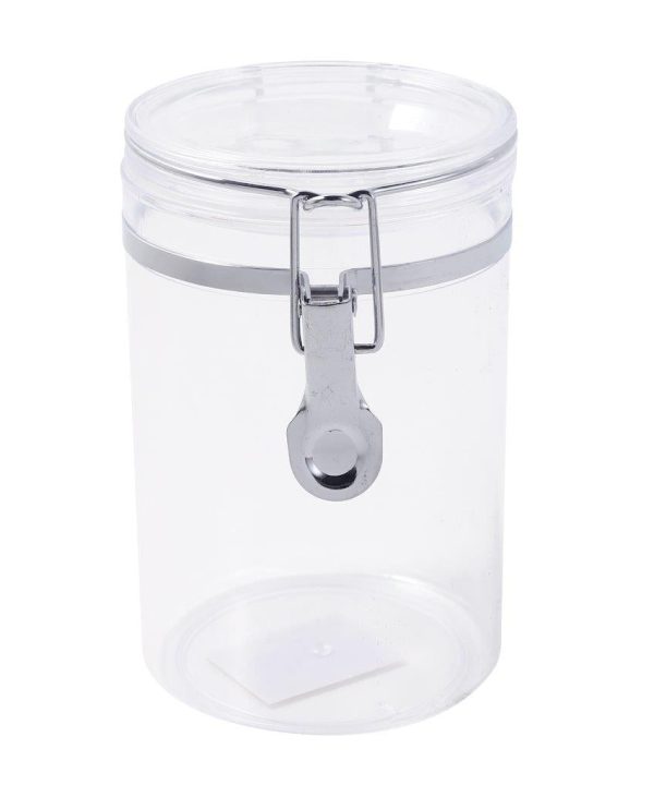 Premium Quality Clip Top Airtight Acrylic Canister 950 ml 10*17.5 Quality From China Cheap
