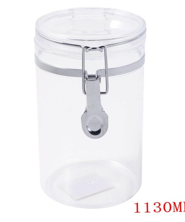 Premium Quality Clip Top Airtight Acrylic Canister 1130 ml  13*13 Discount