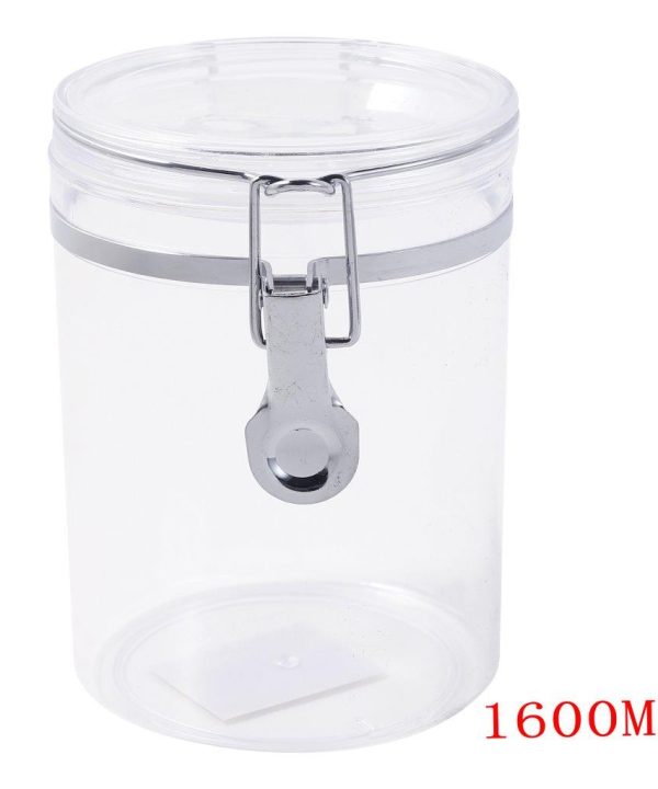 Premium Quality Clip Top Airtight Acrylic Canister 1600 ml 13*17.5 Best Place Cheap Pice