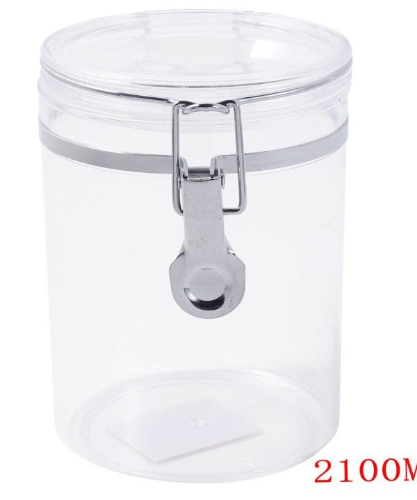 Premium Quality Clip Top Airtight Acrylic Canister 2100 ml 13*21.5 Footaction Online