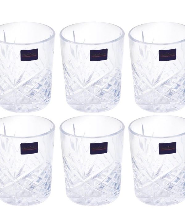 Premium Lead Free Glass Tumblers Set of 6 Pcs Discount Purchase