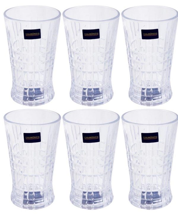Premium Lead Free Glass Tumblers Set of 6 Pcs Marketable Sale Online