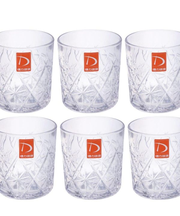 Premium Lead Free Glass Tumblers Set of 6 Pcs 320 ml Limited Edition Sale Online