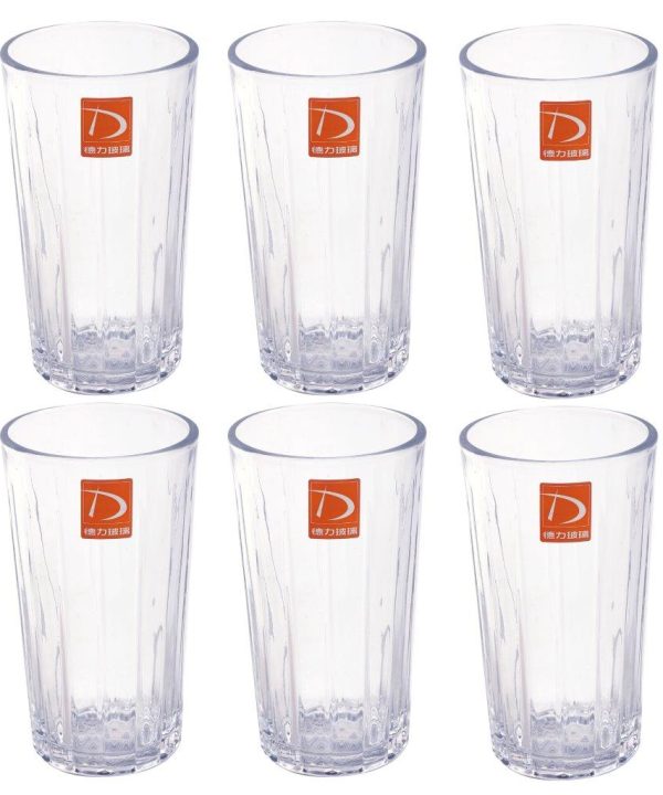 Premium Lead Free Glass Tumblers Set of 6 Pcs 335 ml Sale Manchester