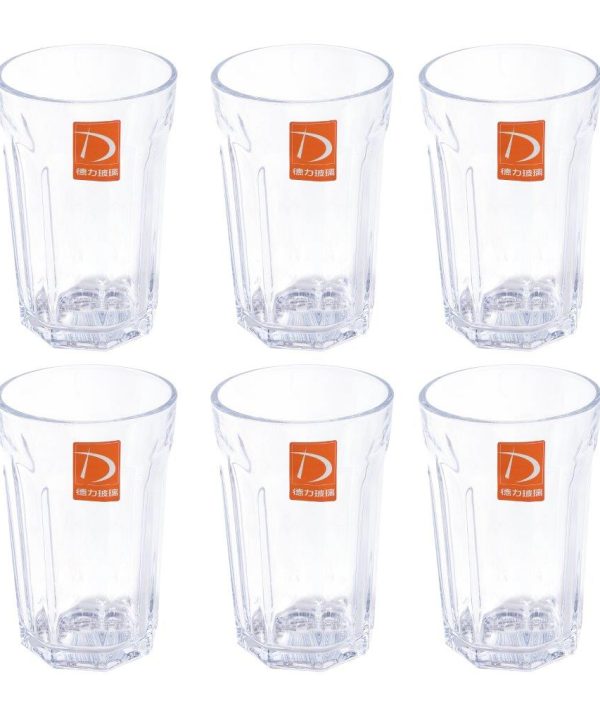 Premium Lead Free Glass Tumblers Set of 6 Pcs Low Shipping Fee Online