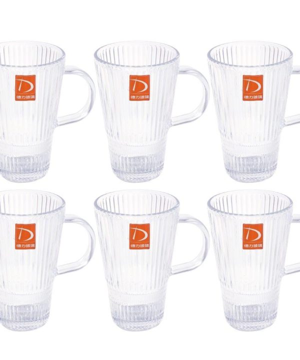 Premium Lead Free Glass Tumblers Set of 6 Pcs 330 ml Manchester