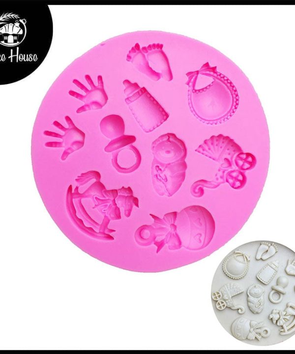 Baby Shower Cute Theme Silicone Mold 10 Cavity Clearance Footlocker Pictures