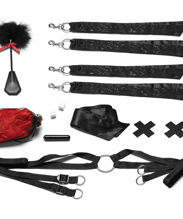 Night of Romance Satin Cuffs With Rose Petals 6pc Bedspreader Set Cheapest Pice For Sale