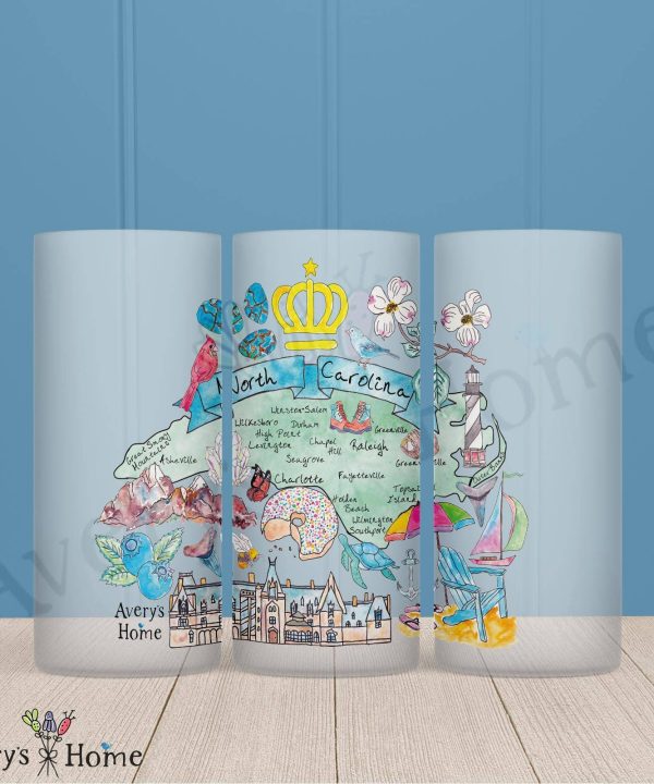 North Carolina State Frosted Drinking Glass Dishwasher Safe Cheap Tumblr