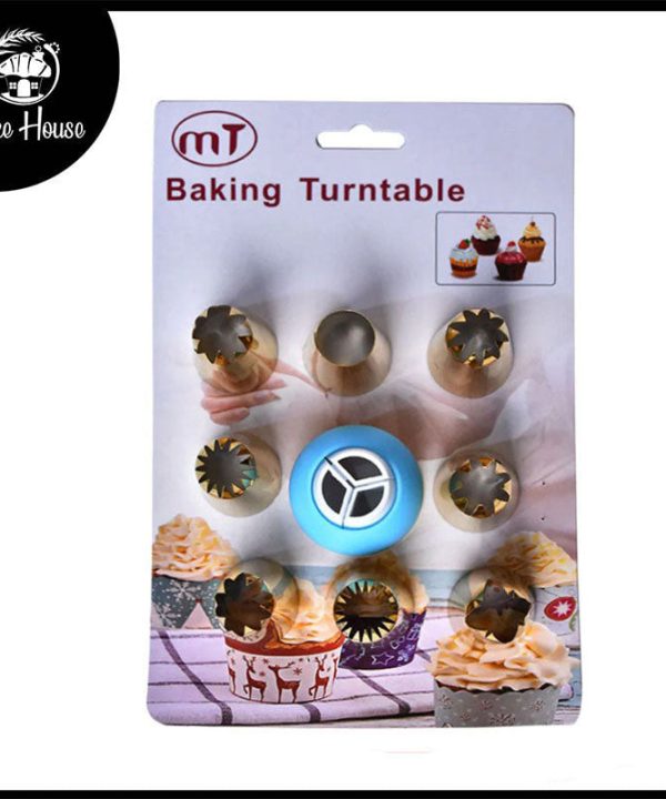 8Pcs Nozzle Set Steel With Icing Coupler 100% Guaranteed