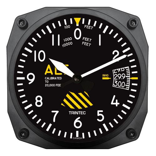 Trintec - 6'' 30th Anniversary Altimeter Instrument Style Clock | 3060-SE With Paypal Sale Online