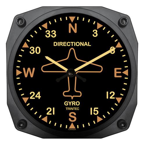 Trintec - 6'' Vintage Directional Gyro Instrument Style Clock | 9062V Clearance Fast Delivery