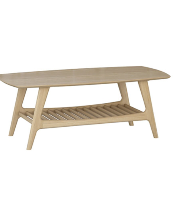 State Coffee Table with Shelf - Oak 2025 New Sale Online