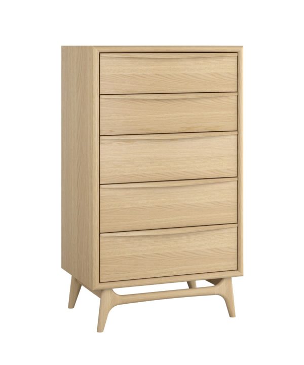 State 5 Drawer Chest - Oak With Paypal Sale Online