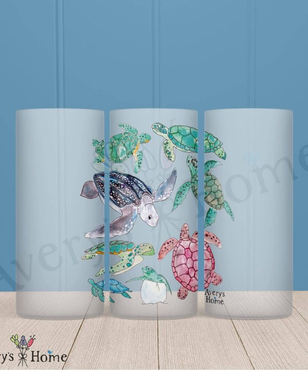 Sea Turtles Frosted Drinking Glass Dishwasher Safe Cheap Buy