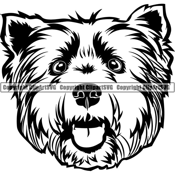 West Highland White Terrier Dog Breed Head Face ClipArt SVG Sale Geniue Stockist