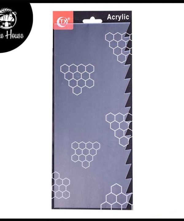 Acrylic Double Sided, Cake Edges Decorating Comb Design 01 Comfortable Online