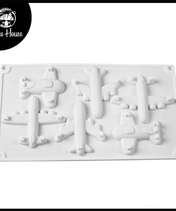 Airplane Shape Silicone Fondant And Chocolate Mold 6 Cavity Sale With Mastercard