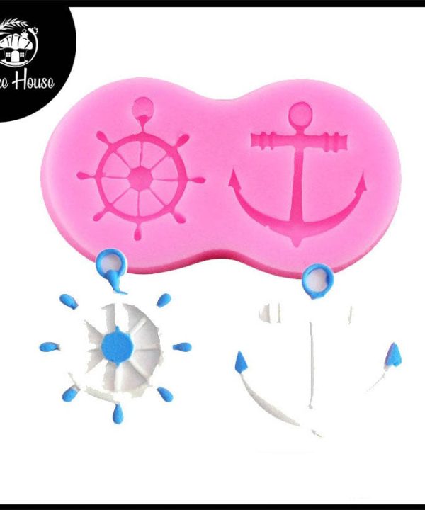 Anchor & Ship Wheel Silicone Fondant Mold Outlet Manchester Great Sale