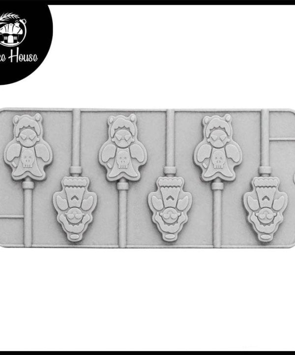 Angel And Demon Silicone Lollipop Mold 6 Cavity Cheap Order