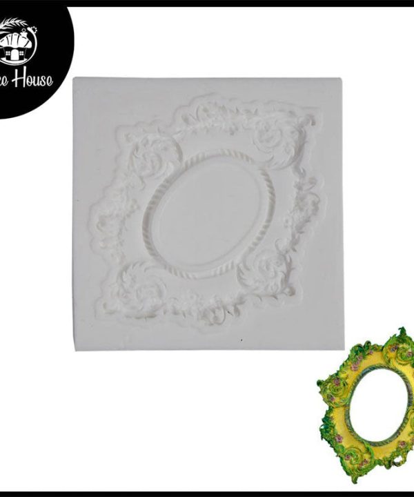 Antique Oval Frame Shape Silicone Fondant Mold Discount Fast Delivery