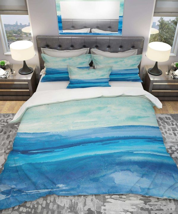 Out to Sea - Geometric Duvet Cover Set Cheap Sale Countdown Package