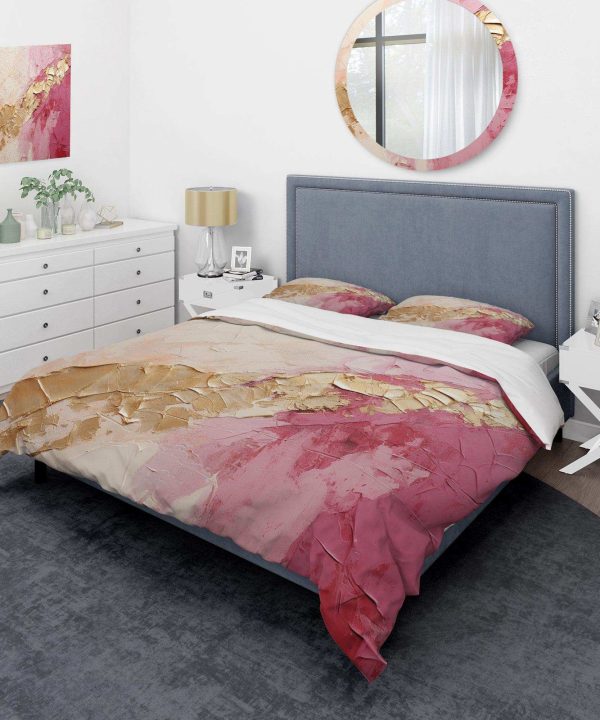 Pink Gold Minimalism Poteries I - Duvet Cover Set For Sale 2025