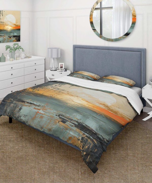 Modern Coastal Mystic Sunrise I - Duvet Cover Set Cheapest Online