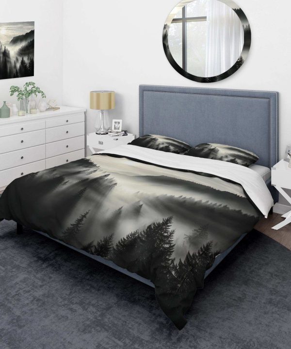 Mysterious Misty Mountain Morning - Duvet Cover Set Cheap Visa Payment