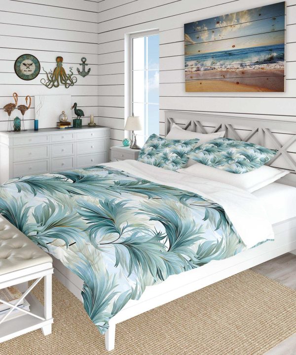 Oceanic Dreamscape Tropical Pattern - Duvet Cover Set Official Sale Online