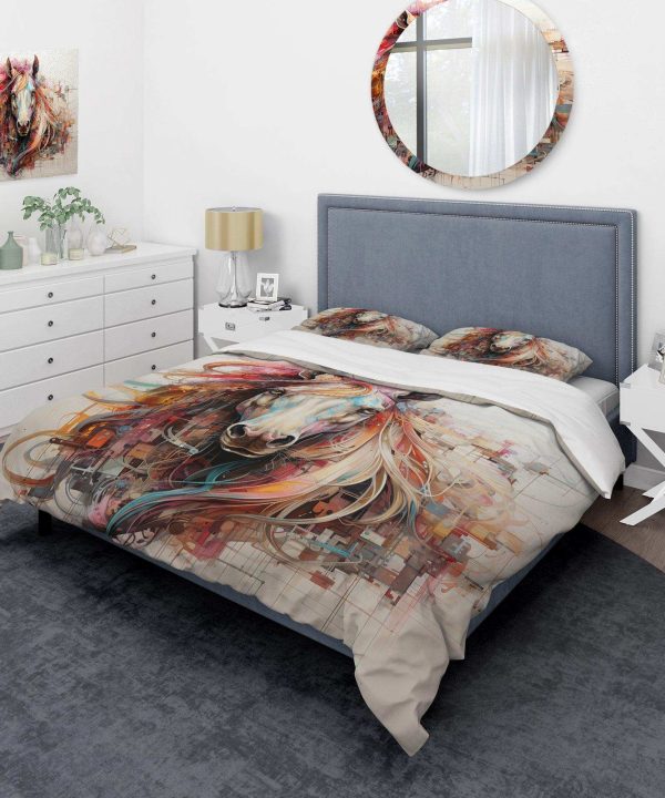 Pink Enchanted Horse Fairies II - Duvet Cover Set Outlet Original