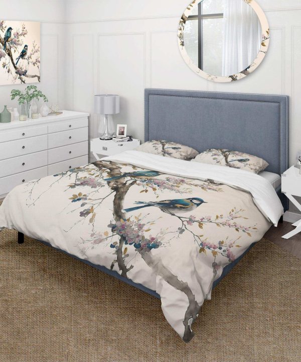Multicolor Birds On Plum Blossoms Tree XIII - Duvet Cover Set Free Shipping Original