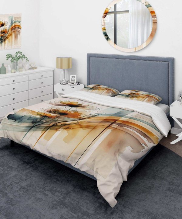 Orange Daisy Flowers Hyperrealistic II - Duvet Cover Set Reliable Sale Online