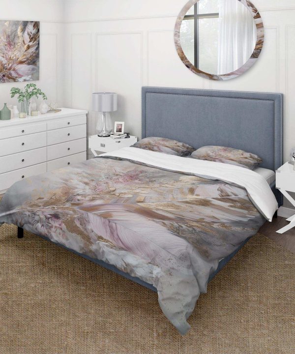 Pink Feather Boho Majesty I - Duvet Cover Set Outlet Online Shop