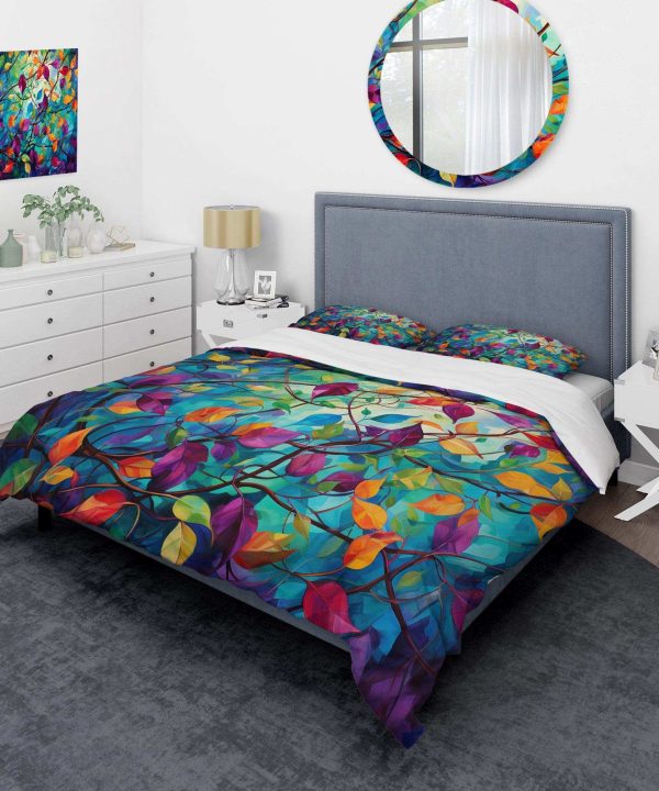 Multicolor Vibrant Vines I - Duvet Cover Set Browse