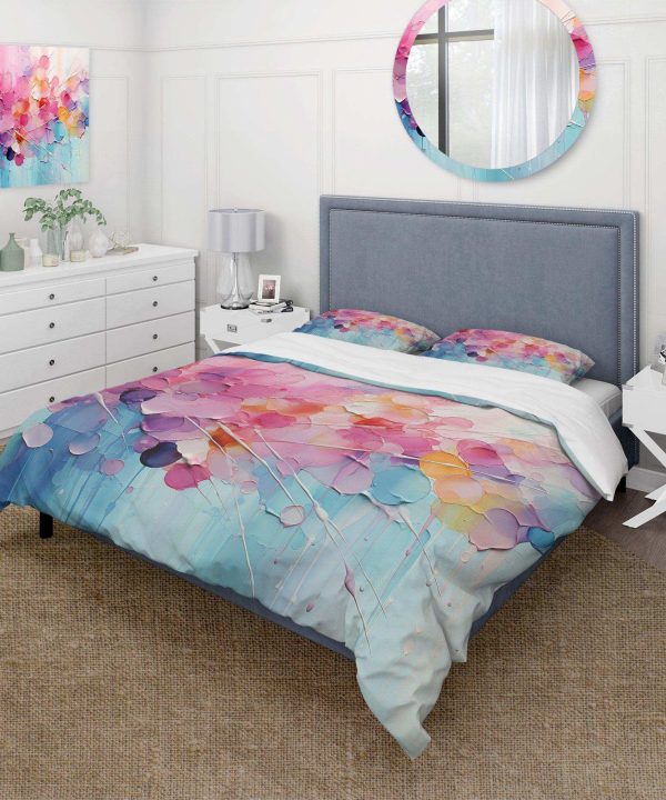 Pink Blue Pastel Patchwork - Duvet Cover Set Sale Low Cost
