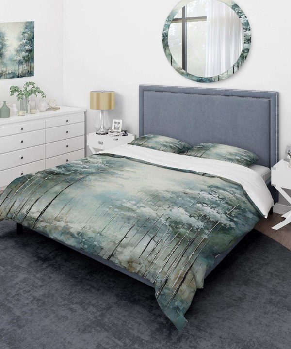 Pine Tree Enchanted Forest I - Duvet Cover Set Visit New Sale Online