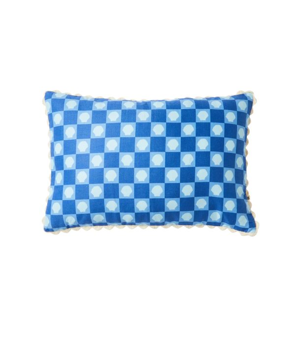 Shell Check Cushion - Blue Free Shipping Best Store To Get