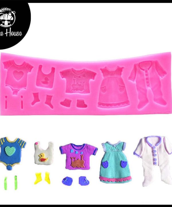 Baby Clothes Silicone Fondant Cake Mold Sale View