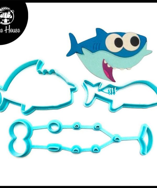 Baby Shark Fondant Cutter Set Plastic (Design 2) Perfect Sale Online