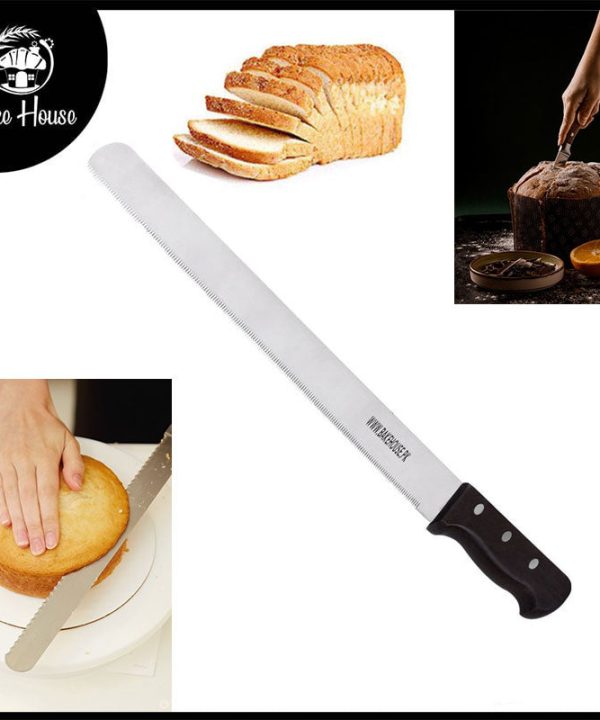 Bake House Cake Cutting Knife Steel With Wood Handle 12 Inch Clearance From China