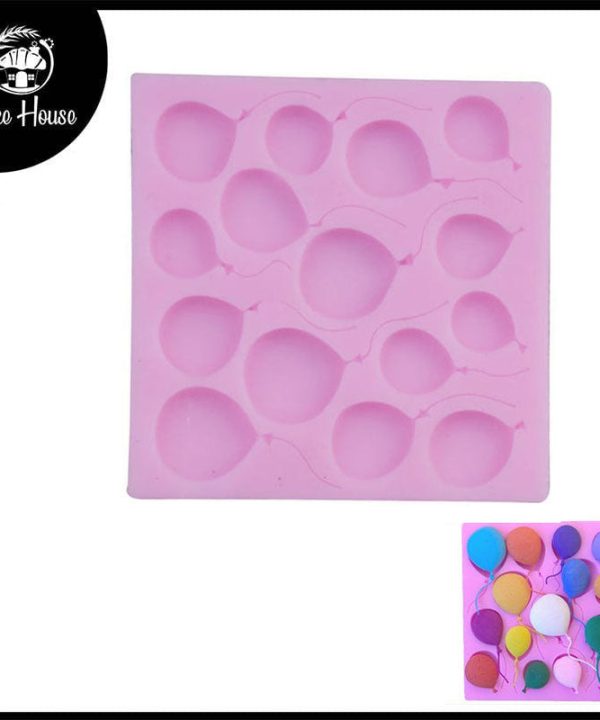 Balloons Silicone Fondant Mold 15 Cavity Safe Shopping Cheap Online