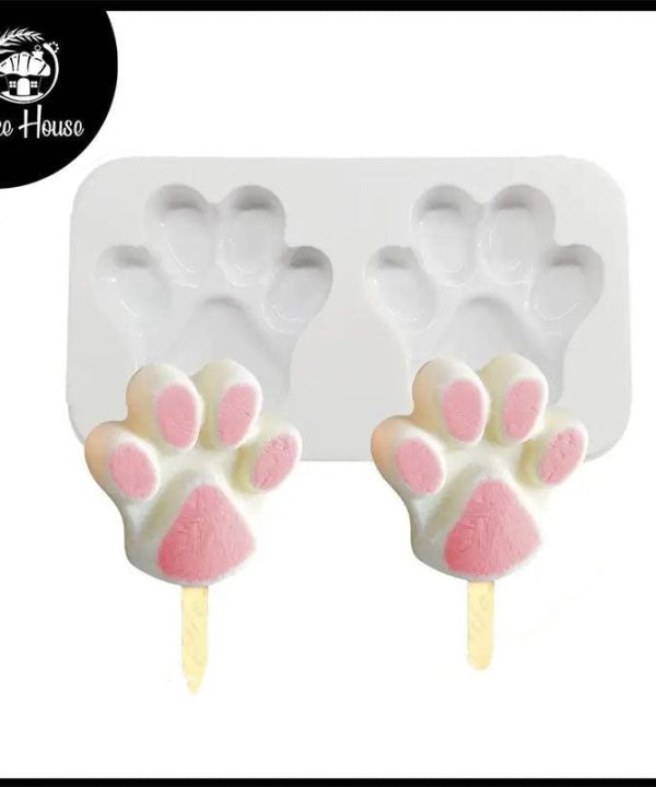 Bear Paw Silicone Popsicle Mold 2 Cavity Clearance Deals