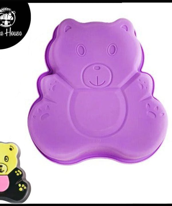 Bear Shape Silicone Cake Baking Mold Large Design 02 Cheap Get Authentic